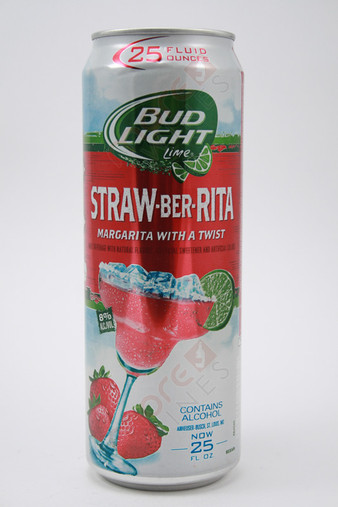Bud Light Lime Straw-Ber-Rita Strawberry Margarita Malt Beverage 24fl oz