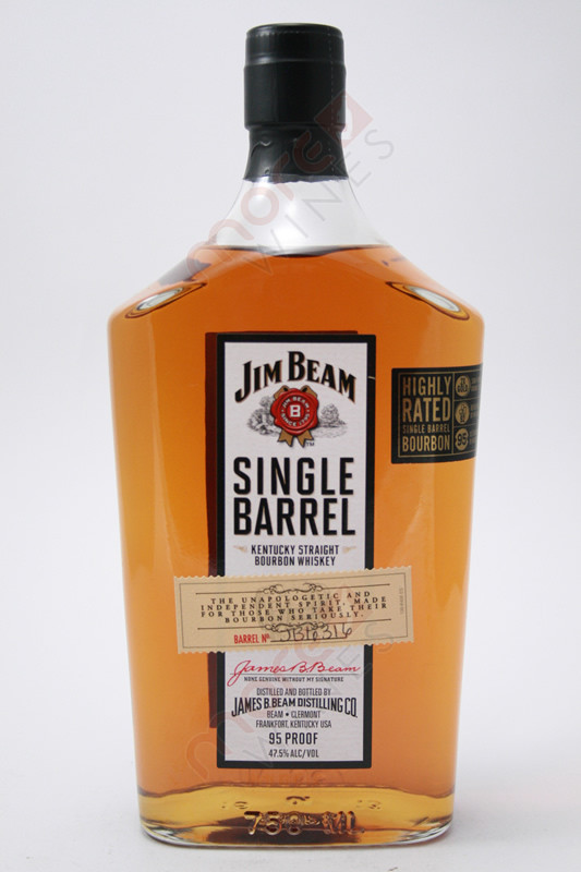 Jim Beam Single Barrel Kentucky Straight Bourbon Whiskey 750ml MoreWines Jim Beam Single Barrel Kentucky Straight Bourbon Whiskey 750ml MoreWines