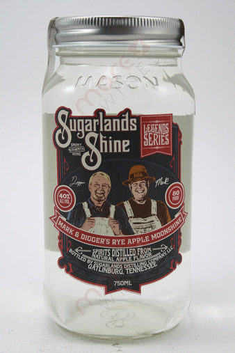 Sugarlands Shine Mark & Digger's Rye Apple Moonshine 750ml