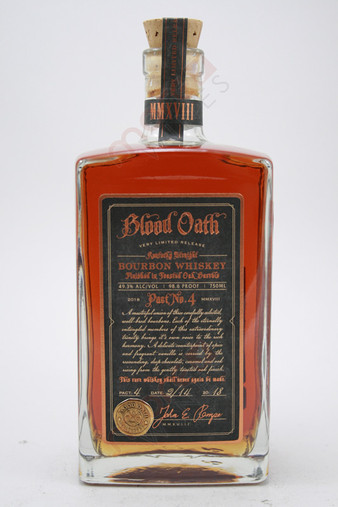 Blood Oath Pact No. 4 Kentucky Straight Bourbon Whiskey 750ml