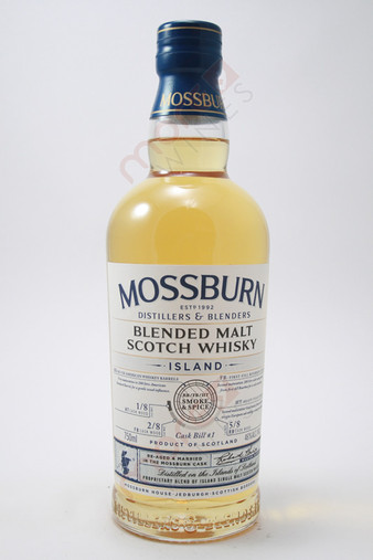 Mossburn Cask Bill 1 Smoke & Spice Island Blended Malt Scotch Whisky 750ml 