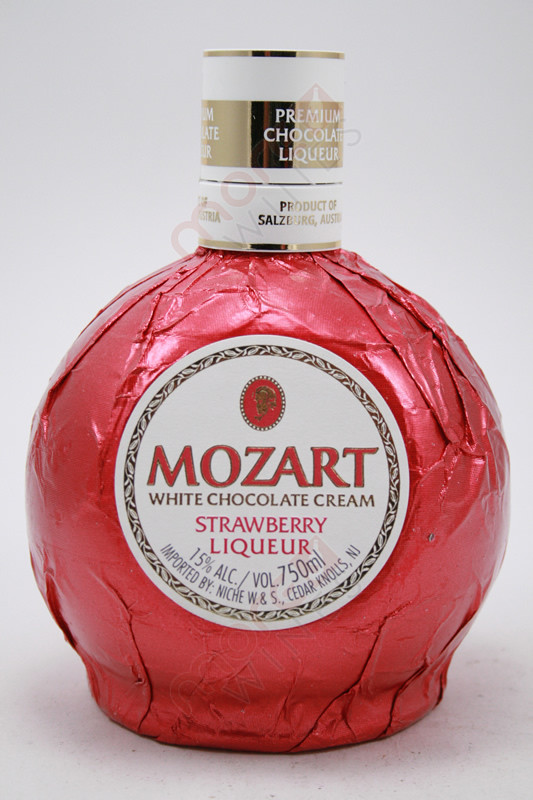 Mozart White Chocolate Strawberry Cream Liqueur 750ml - MoreWines