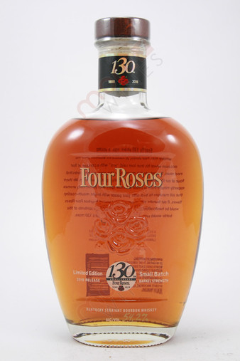 Four Roses 130th Anniversary Limited Edition Small Batch Kentucky Straight Bourbon Whiskey 750ml 