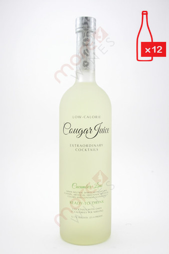 Cougar Juice Cucumber Lime Extraordinary Cocktail 750ml (Case of 12) FREE SHIPPING $9.99/Bottle 
