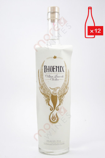 【新品未開封】PHOENIX final-curtain 1st BOTTLE Phoenix Ultra Smooth Vodka 750ml (Case of 12) FREE SHIPPING $19.99