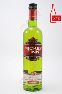 Mickey Finn Apple Whiskey Liqueur 750ml  (Case of 12) FREE SHIPPING $9.99/Bottle