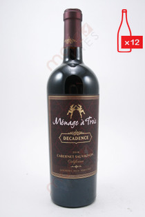 Menage a Trois Decadence Cabernet Sauvignon 750ml (Case of 12) FREE SHIPPING $11.99/Bottle
