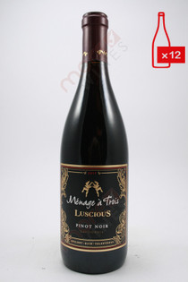 Menage a Trois Luscious Pinot Noir 750ml (Case of 12) FREE SHIPPING $11.99/Bottle