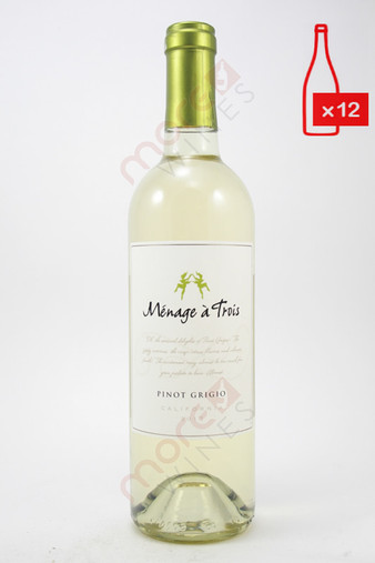 Menage a Trois Pinot Grigio 750ml (Case of 12) FREE SHIPPING $11.99/Bottle