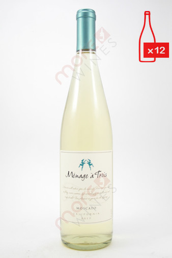 Menage a Trois Moscato 750ml (Case of 12) FREE SHIPPING $11.99/Bottle