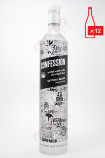 Confession Organic Vodka Crystal Clear 750ml (Case of 12) FREE SHIPPING $14.99/Bottle