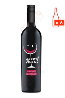 Happy Vines! Cabernet Sauvignon 750ml (Case of 6) FREE SHIPPING $9.99Bottle