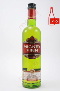 Mickey Finn Apple Whiskey Liqueur 750ml (Case of 6) FREE SHIPPING $9.99/Bottle