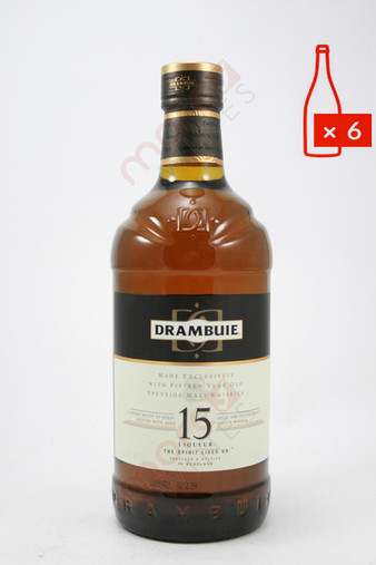Drambuie 15 Year Old Heather Honey Whisky Liqueur 1L (Case of 6) FREE SHIPPING $39.99/Bottle