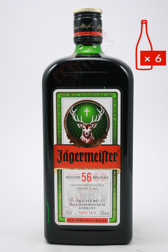 Jagermeister Liqueur 750ml (Case of 6) FREE SHIPPING $19.99/Bottle