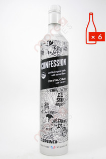 Confession Organic Vodka Crystal Clear 750ml (Case of 6) FREE SHIPPING $14.99/Bottle