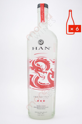 Han Soju Asian Vodka (48 Proof) 750ml (Case of 6)FREE SHIPPING $19.99/Bottle