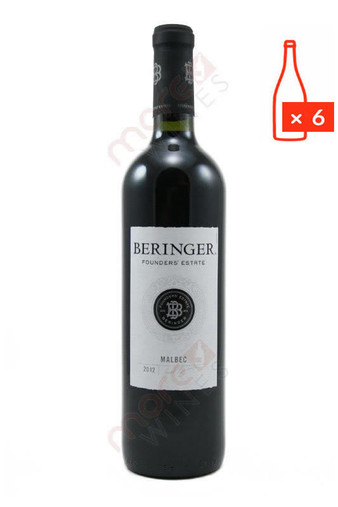  Beringer Founders' Estate Malbec 2012 750ml (Case of 6) FREE SHIPPING 8.99/Bottle *Closeout*