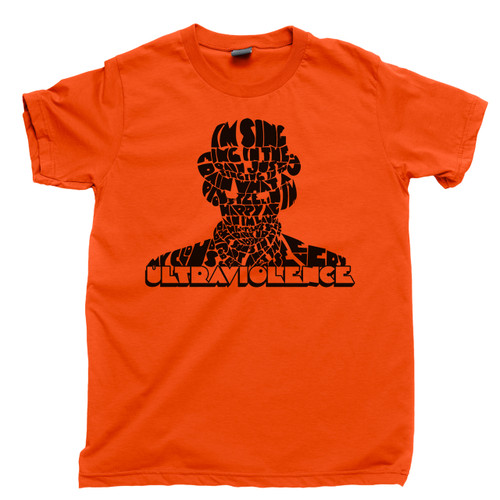 Ultraviolence Orange T Shirt Stanley Kubrick A Clockwork Orange Droog Orange Tee