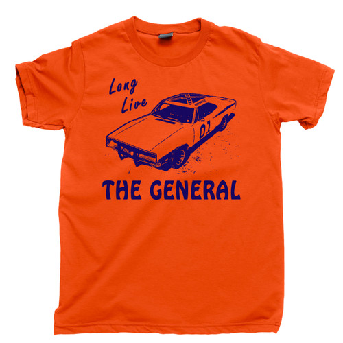 The General Lee Orange T Shirt 1969 Dodge Charger The Dukes Of Hazzard Orange Tee