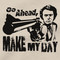 Dirty Harry Make My Day Tan T Shirt Inspector Callahan Clint Eastwood Tee