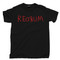 Redrum Black T Shirt Murder Spelled Backward Stanley Kubrick The Shining Black Tee