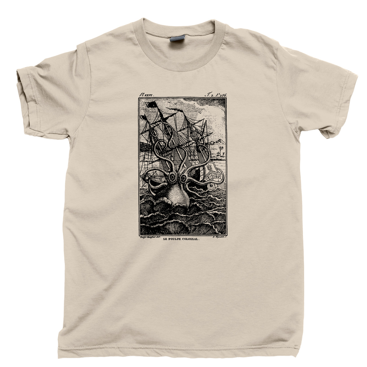 All Sizes Kraken Attacking Ship The Mountain T-Shirt 3658 