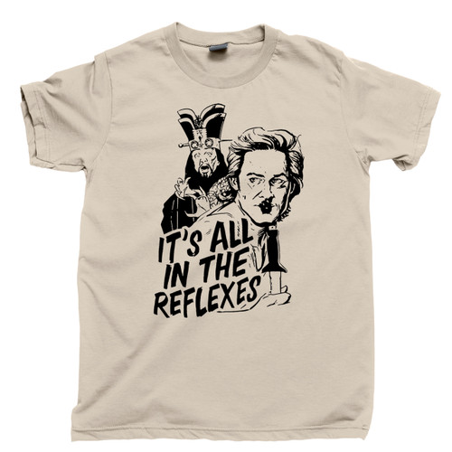 Jack Burton T Shirt It's All In The Reflexes Big Trouble In Little China Tan Tee