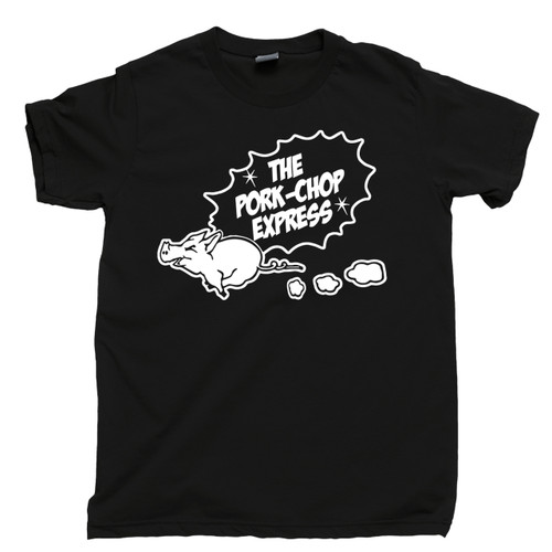 The Pork Chop Express T Shirt Jack Burton Trucking Big Trouble In Little China Black Tee