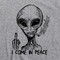 Aliens T Shirt I Come In Peace UFO Extraterrestrial Aliens Abduction Tee