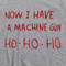 Die Hard T Shirt Now I Have A Machine Gun Ho Ho Ho John McClane Hans Gruber Tee