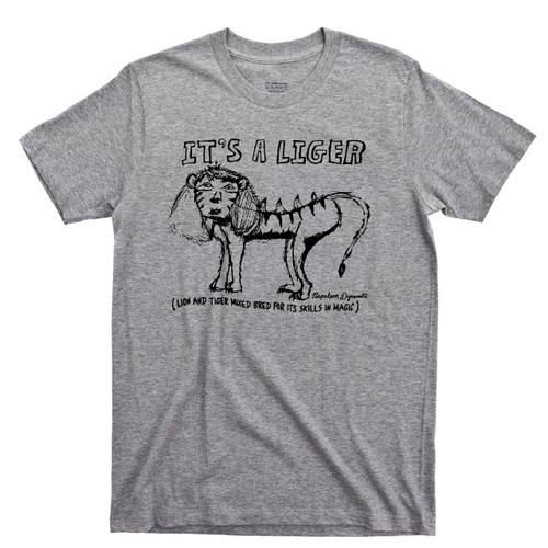 Napoleon Dynamite T Shirt Heck Yes It's A Flippin Sweet Magic Liger Sport Gray Tee