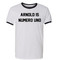 Arnold Is Numero Uno Ringer T Shirt Pumping Iron Movie Bodybuilding Muscle Gym Workout White / Black Ringer Tee