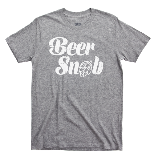 Beer Snob T Shirt Craft Beer Lover Hops Hoppy Double Triple IPA Ale Malt Stout Porter IBUs Sport Gray Tee
