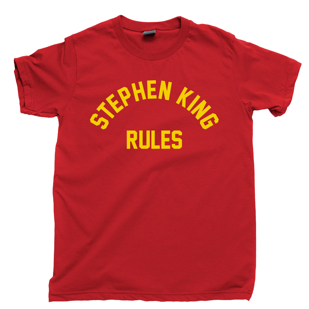 Stephen King Rules T Shirt Author Of Fiction, Scary, Horror