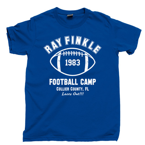 Ace Ventura T Shirt Pet Detective Ray Finkle Football Camp Laces Out Jim Carrey Movie Royal Blue Tee