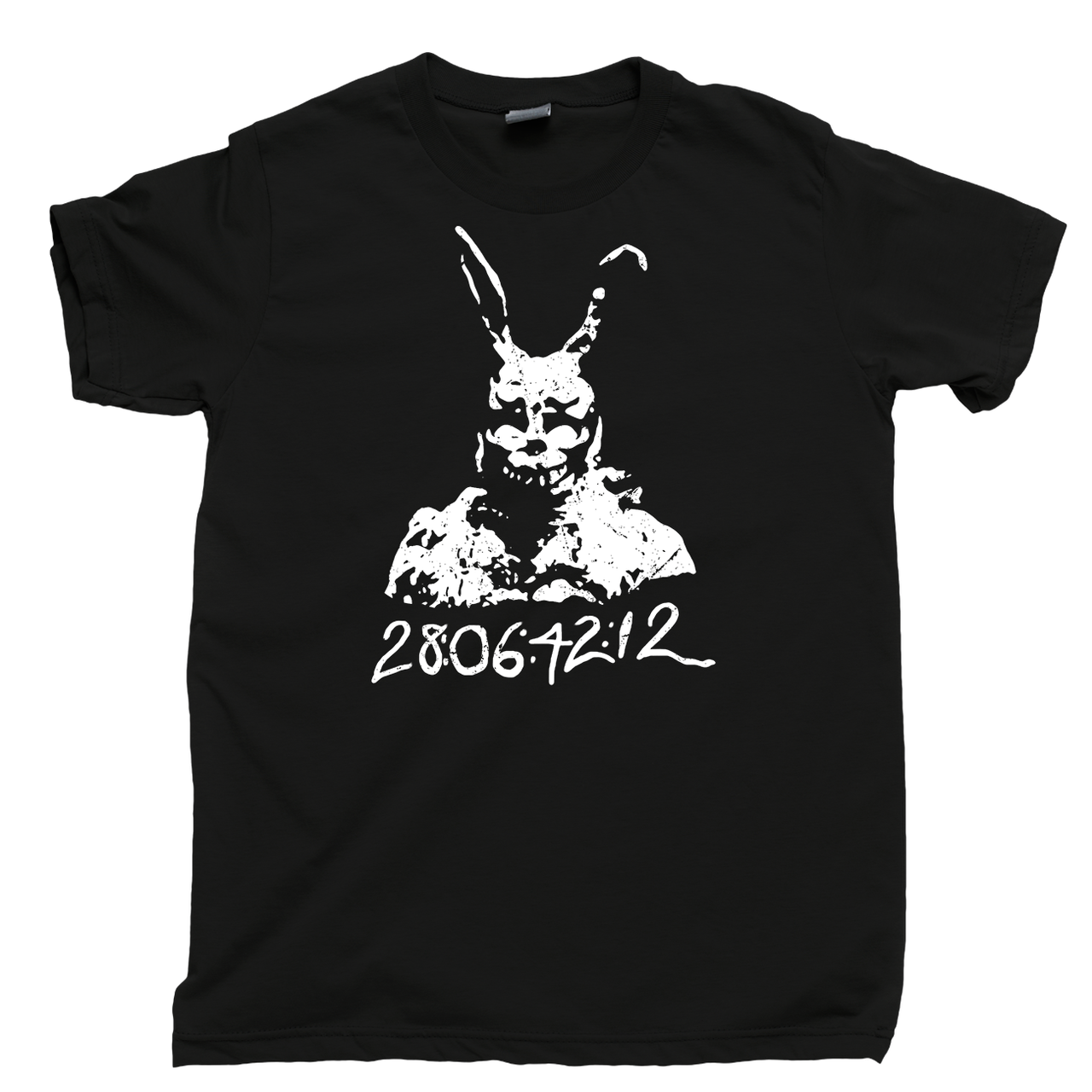 LNtees Donnie Darko Scary Bunny Face T-Shirt - Women's Summer Short Sleeve Cotton Tee - View #3