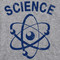 Science T Shirt Atoms Protons Neutrons Electrons Nucleus STEM Mad Scientist Tee
