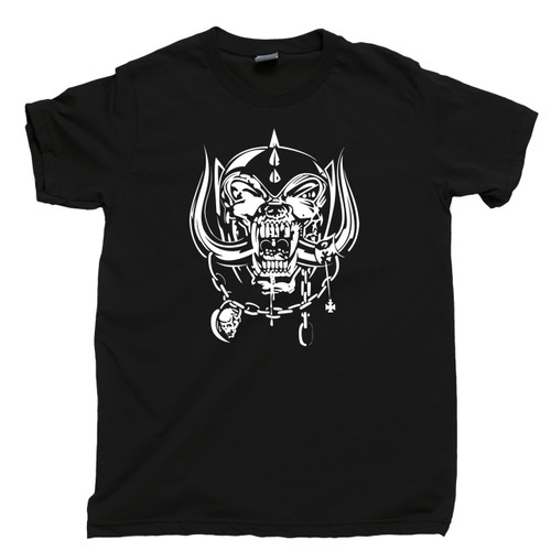Motorhead T Shirt Warpig Snaggletooth Lemmy Kilmister Black Tee