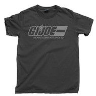 GI Joe Kicking Cobra Ass Since 1982 T Shirt Cobra G.I. Joe Action Figures Dark Gray Tee