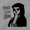 Grim Reaper T Shirt Misfits Death Comes Ripping Bong Hit Legalize Marijuana Cannabis Light Gray Tee