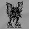 Mothman Gray T Shirt EST 1966 Point Pleasant West Virginia Silver Bridge Red Eye Cryptid Tee