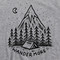 Wander More Gray T Shirt Nature Camping Under Moon Stars Forest & Snow Capped Mountains Tee