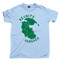 Reunite Pangaea Green T Shirt Supercontinent Pangea Map Light Blue Tee