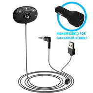HomeSpot Wireless Bluetooth Hands-free Car Kit with Siri Eyefree for Cars with 3.5mm Aux Input Jack