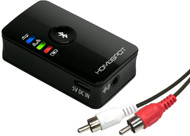 HomeSpot Bluetooth Transmitter, Wireless Portable Splitter, Works with 3.5mm Aux Devices, iPods, MP3, CD Player, Laptop, TV Ears - aptX Low Latency Supported
