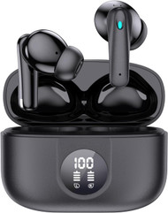 HomeSpot True Wireless Earbuds, Active Noise Cancellation Bluetooth 5.3 TWS with 4 ENC mic, Charging Case with Battery Level Indication, Low Latency 30 Hrs Playback time