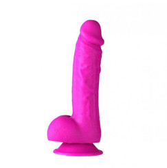 Josi 8 inches Realistic Silicone Dong Purple Adult Toy