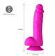 Josi 8 inches Realistic Silicone Dong Purple by Maia Toys - view 2
