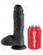 King Cock 8 inches Cock - Black Adult Sex Toy